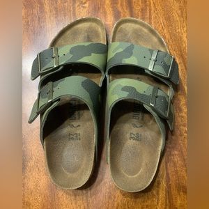 Birkenstock sandals. Camouflage Green. Size 37. Like New. Wore twice.